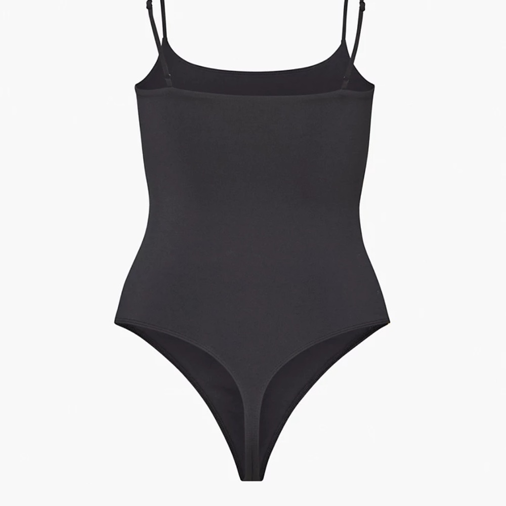 aritzia black cami bodysuit